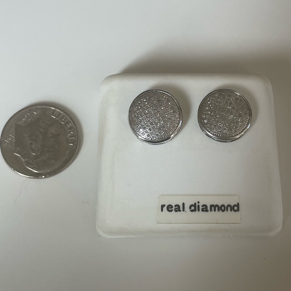 925 Sterling Silver Earrings diamonds studs💎 - Picture 4 of 6